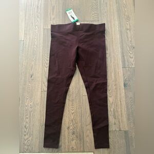 Matty M Women's Leggings - Merlot Dark Purple Wine Red